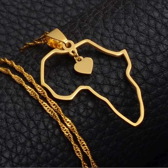 Africa heart necklace - Picture 3 of 4